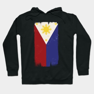 Philippines Flag Grunge Style Hoodie